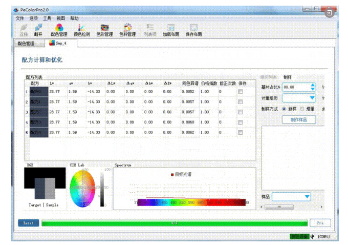 Pecolor 油漆油墨配色軟件