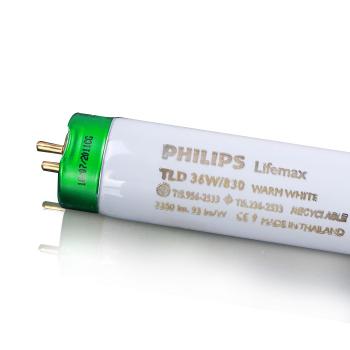 PHILIPS 标準(zhǔn)光源TL83燈(dēng)管LIFEMAX TL-D 36W/830 1SL/25